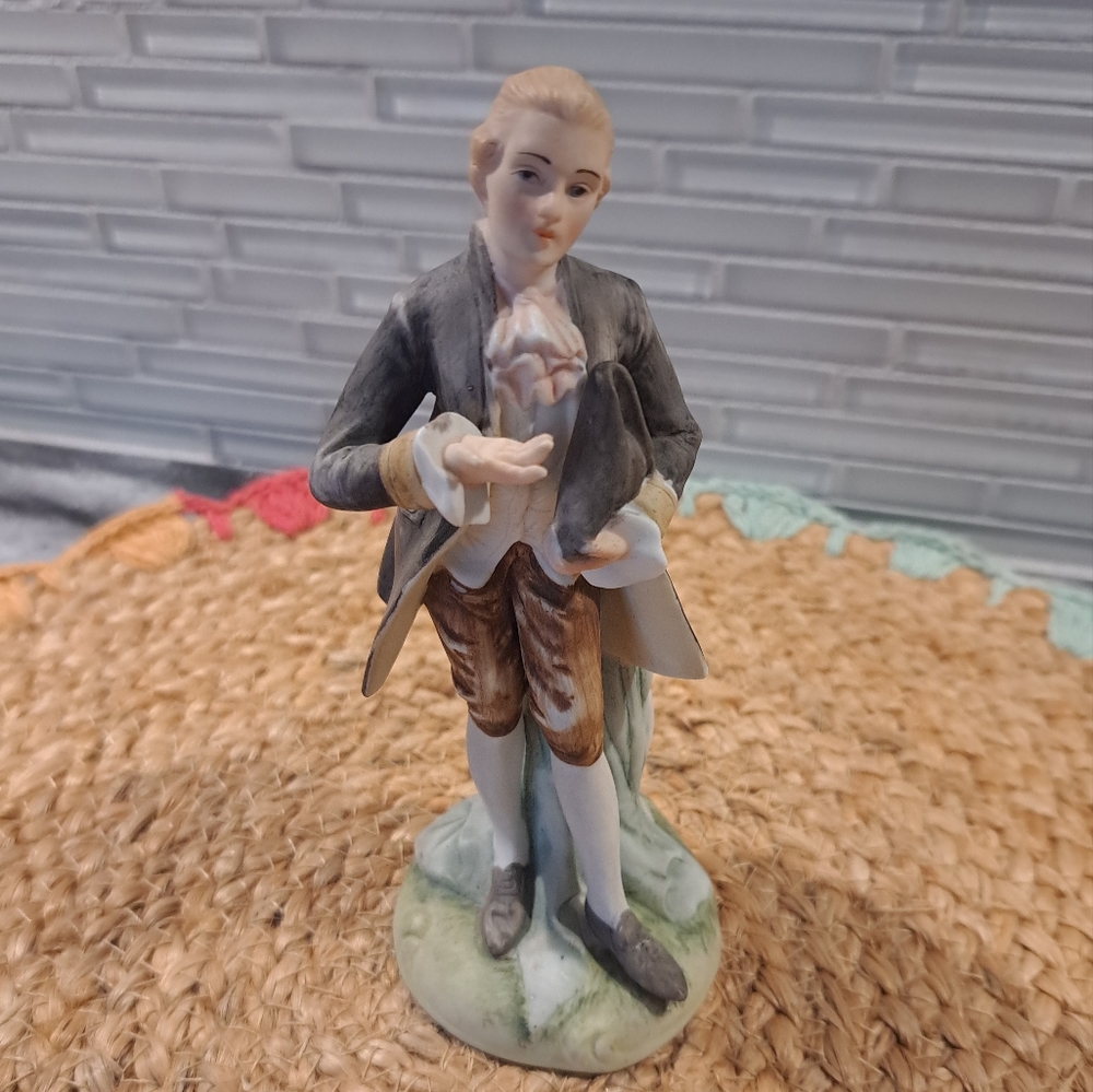 Vtg Lefton China Man Figurine KW850A